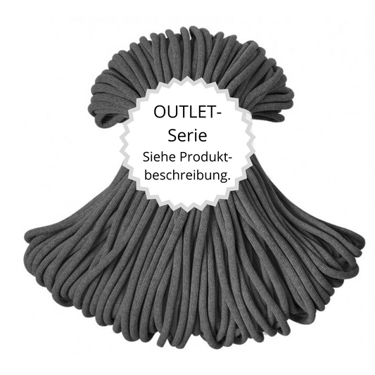 OUTLET Flechtkordel Charcoal Ø 9 mm