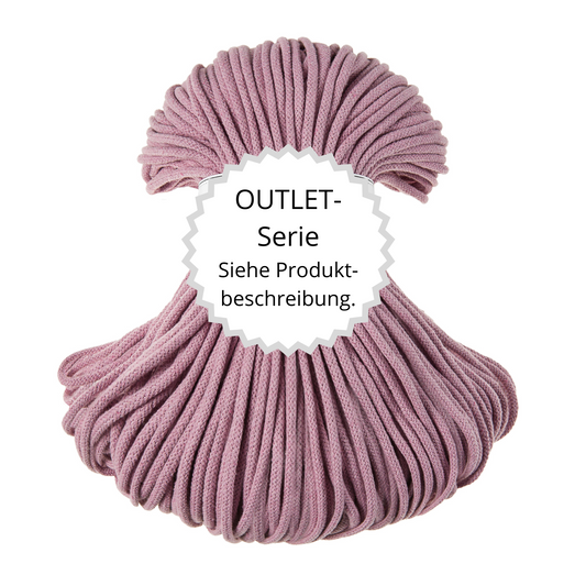 OUTLET Flechtkordel Dusty Pink Ø 5 mm