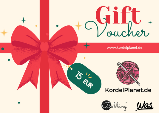 Geschenkgutschein für Garne - KordelPlanet.de Gift Card