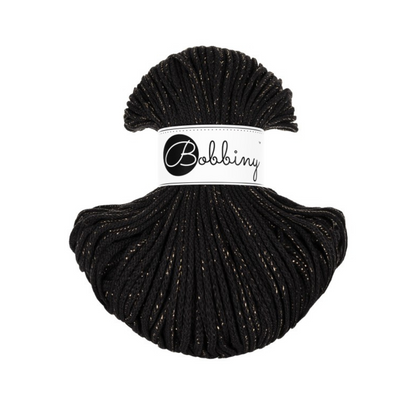 Bobbiny Flechtkordel Golden Black Ø 3 mm