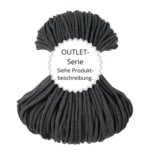 OUTLET Flechtkordel Charcoal Ø 5 mm