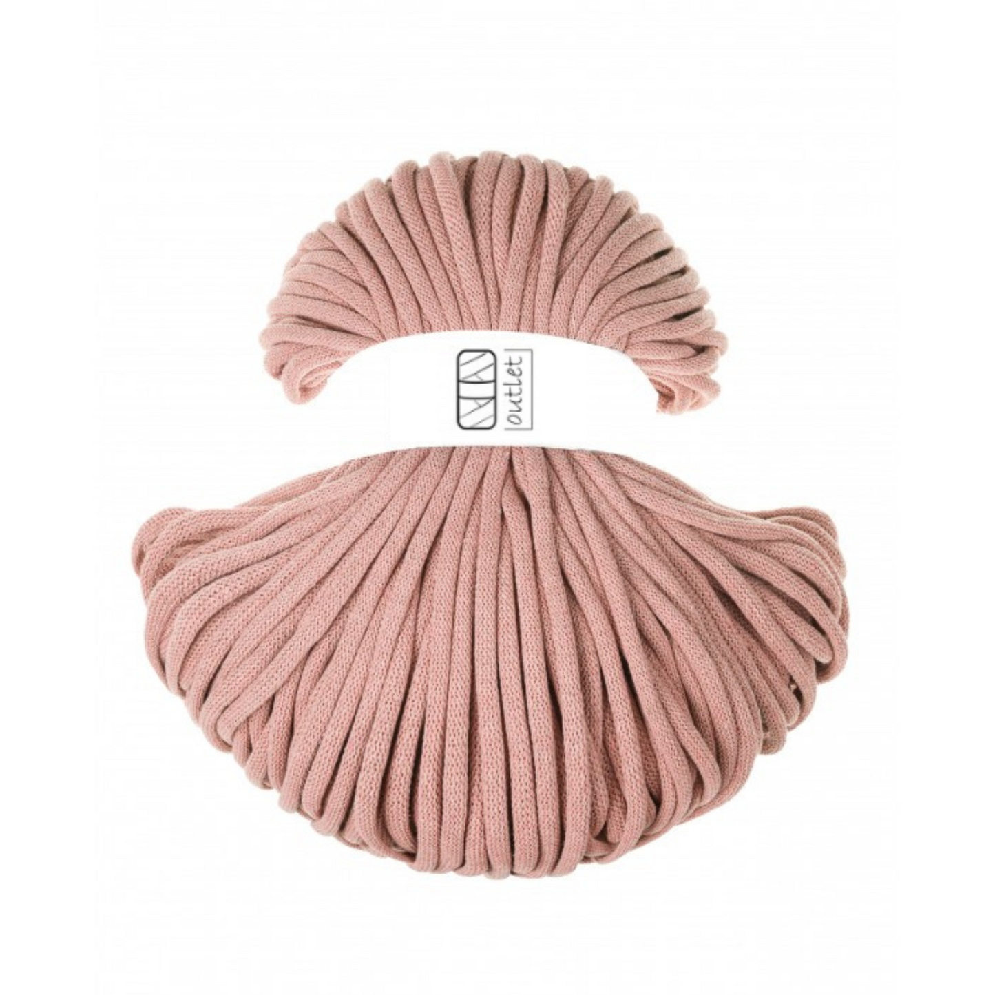 OUTLET Jumbo-Soft Flechtkordel Blush Ø 8 mm